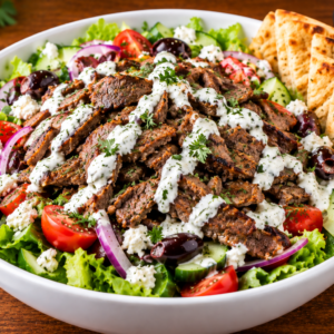Lamb Salad — Gyro Salad.