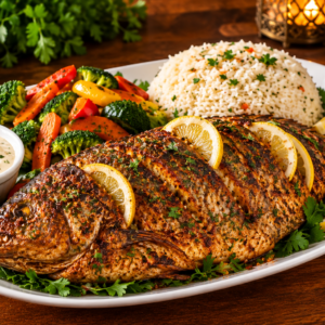 Tilapia Platter — Fish Special.